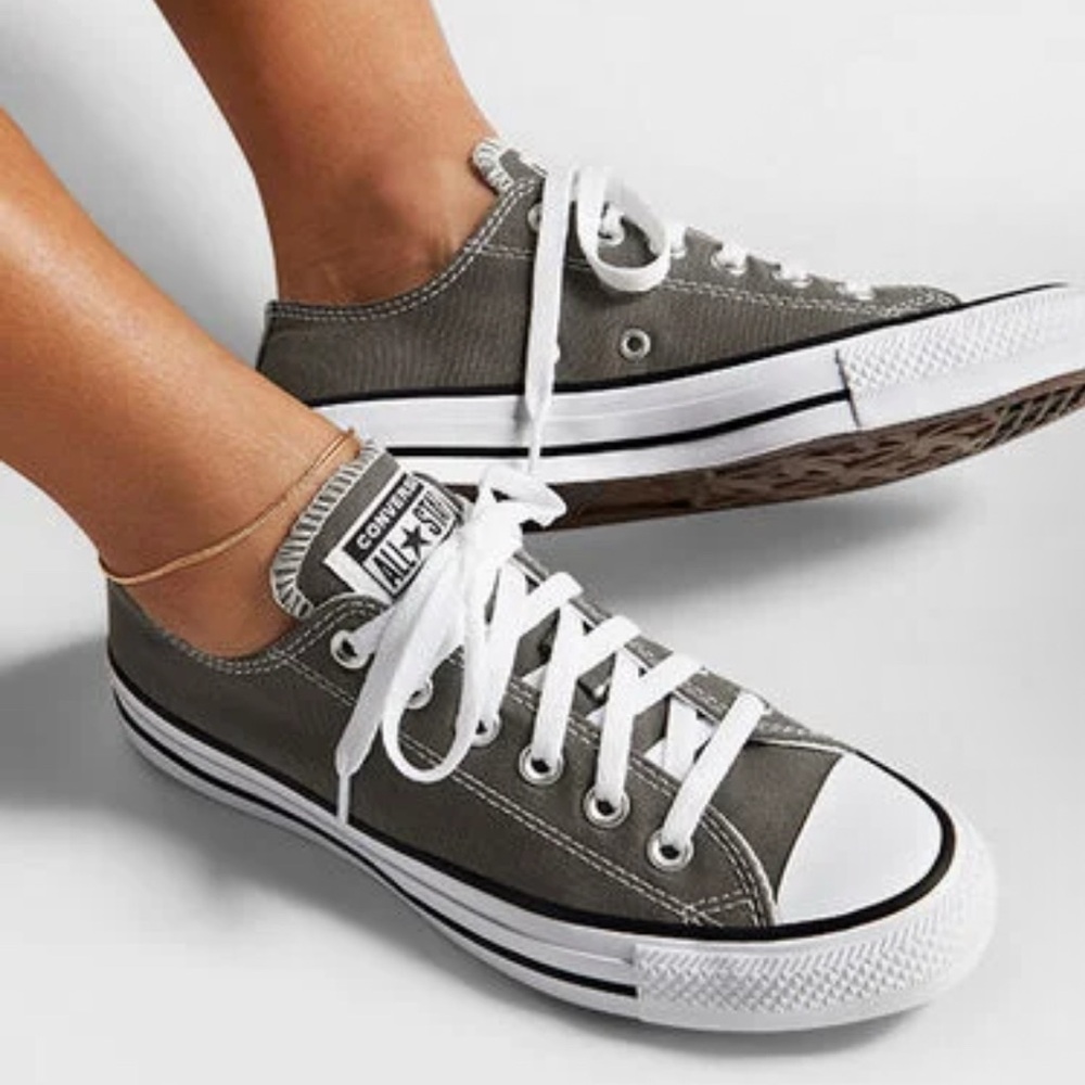Converse Mens Charcoal Canvas Sneakers‎